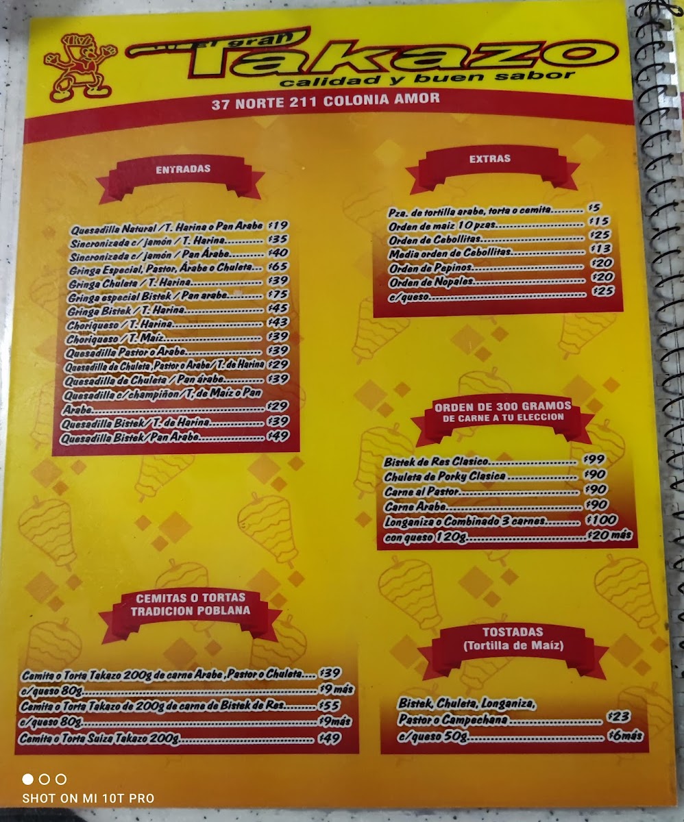 EL GRAN TAKAZO Menu - Image 5